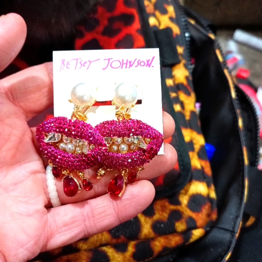 Betsey Johnson holiday earrings